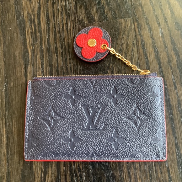 Louis Vuitton Empreinte Blooming Flowers Card Case Key Case Wallet Marine Rouge - Picture 6 of 16